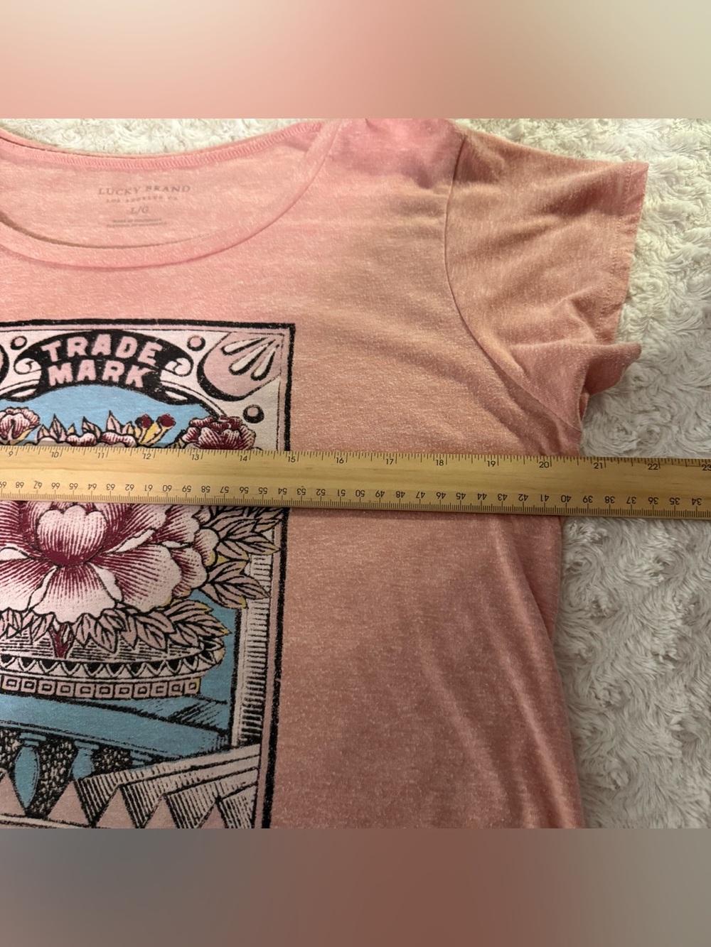 Lucky Brand Pink Graphic Short Sleeve Tee - Picture 7 of 8